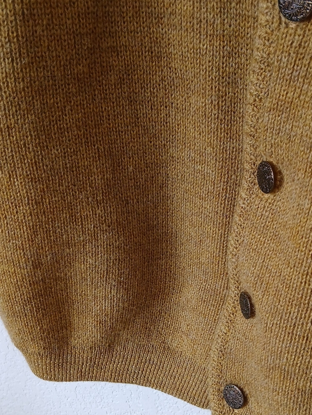 Vintage Thunderbird Columbia Knit Wool Short Sleeve Cardigan Sweater 50s 60s - Picture 6 of 6